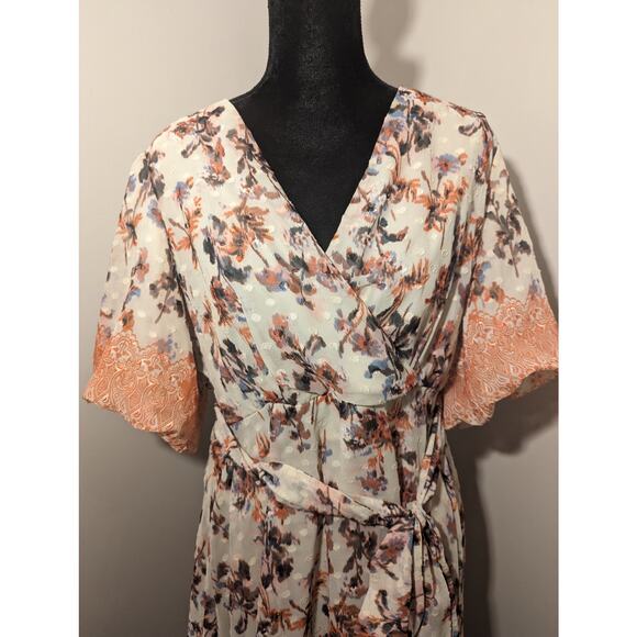 Maison Tara floral dress Sz XL - Picture 2 of 7